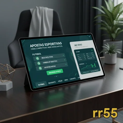 Tela de apostas esportivas na plataforma rr55.