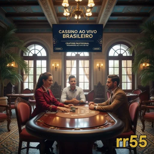 Jogadores VIP interagem em cassino ao vivo rr55.