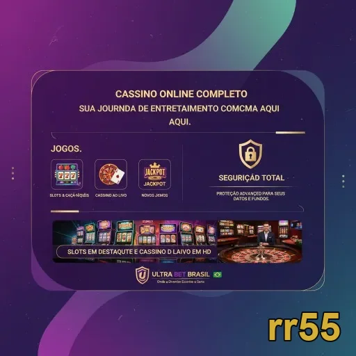 Interface do aplicativo rr55 com jogos e segurança destacados.