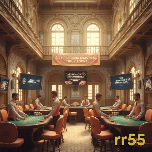 Ambiente de cassino ao vivo no aplicativo rr55 com segurança.