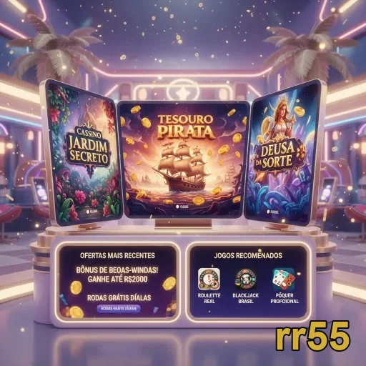 Serviços VIP da rr55 com slots e jogos ao vivo destacados.