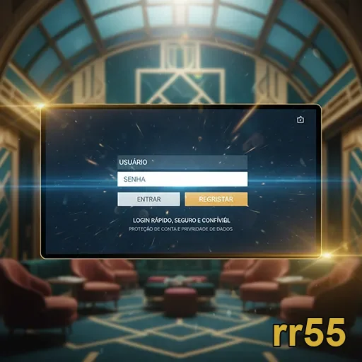 Tela de login para apostas esportivas na rr55.