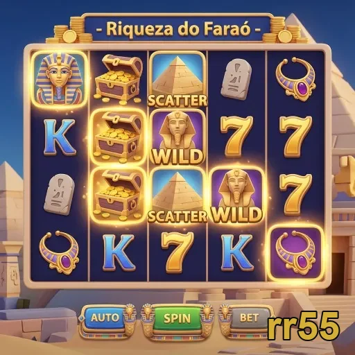 Slots do jogo Riqueza do Faraó no site rr55.