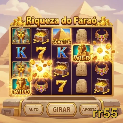 Slots Riqueza do Faraó disponíveis na plataforma rr55.