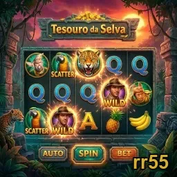 Tela do jogo Tesouro da Selva na plataforma rr55.