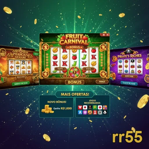 Jogador no rr55 acessando bônus de slots populares.